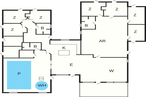 Foto van 5 sterren vakantie huis in Glesborg - Vakantiehuis in Glesborg - FloorPlan