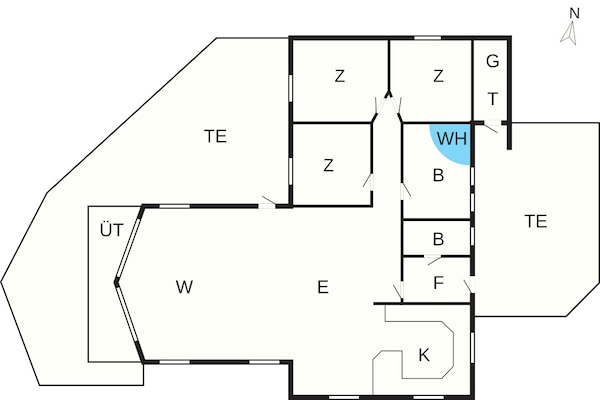 Foto van 5 sterren vakantie huis in Løkken - Vakantiehuis in Løkken - FloorPlan