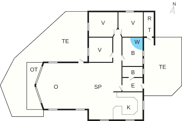 Foto van 5 sterren vakantie huis in Løkken - Vakantiehuis in Løkken - FloorPlan