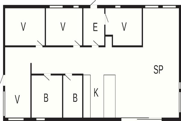 Foto van 5 sterren vakantie huis in Saltum - Vakantiehuis in Saltum - FloorPlan