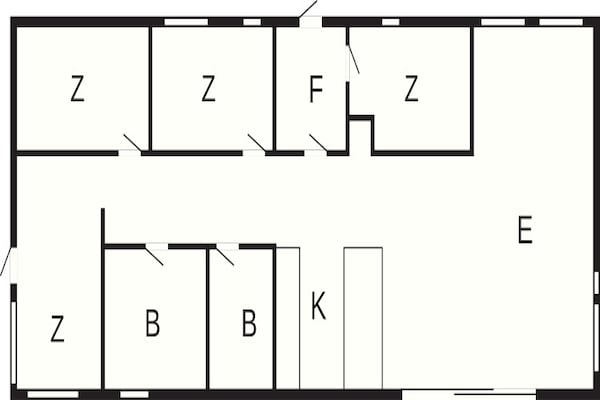 Foto van 5 sterren vakantie huis in Saltum - Vakantiehuis in Saltum - FloorPlan
