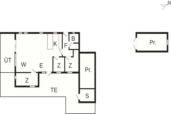 Foto van 6 Personen vakantie huis in Roslev - Vakantiehuis in Roslev - FloorPlan