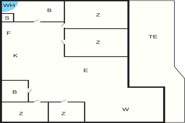 Foto van 4 sterren vakantie huis in Løkken - Vakantiehuis in Løkken - FloorPlan