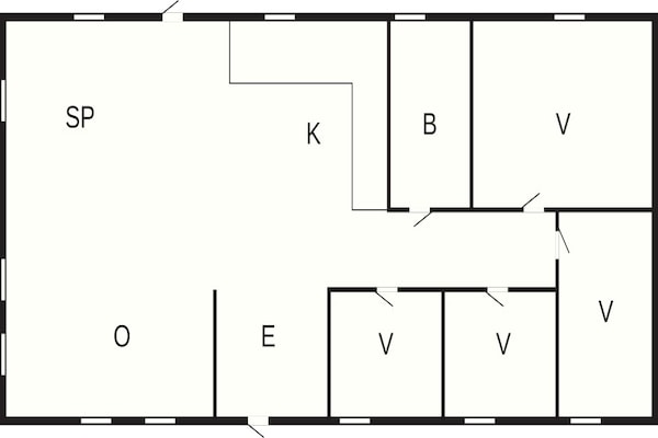 Foto van 4 sterren vakantie huis in Löttorp - Vakantiehuis in Löttorp - FloorPlan