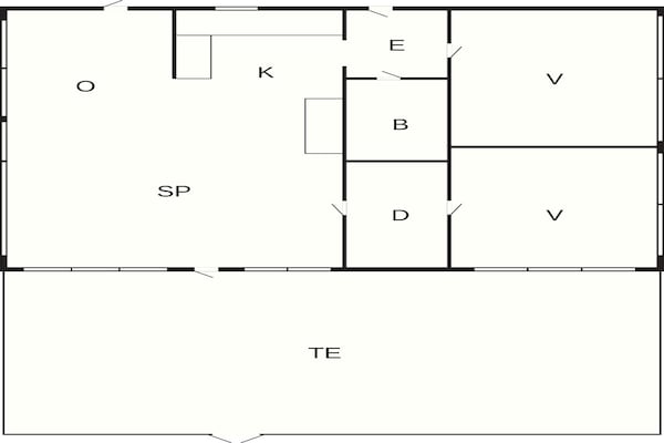 Foto van 4 sterren vakantie huis in Ebeltoft - Vakantiehuis in Ebeltoft - FloorPlan