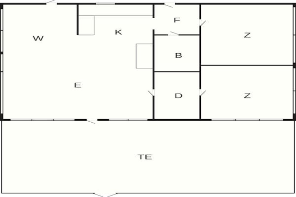 Foto van 4 sterren vakantie huis in Ebeltoft - Vakantiehuis in Ebeltoft - FloorPlan