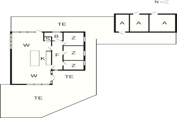 Foto van 4 sterren vakantie huis in Blokhus - Vakantiehuis in Blokhus - FloorPlan