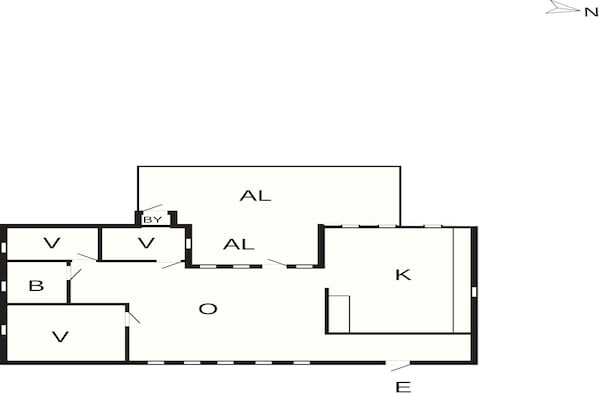 Foto van 6 Personen vakantie huis in HUNNEBOSTRAND - Vakantiehuis in HUNNEBOSTRAND - FloorPlan