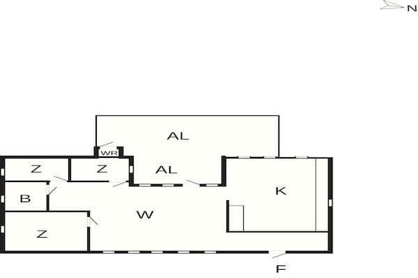 Foto van 6 Personen vakantie huis in HUNNEBOSTRAND - Vakantiehuis in HUNNEBOSTRAND - FloorPlan