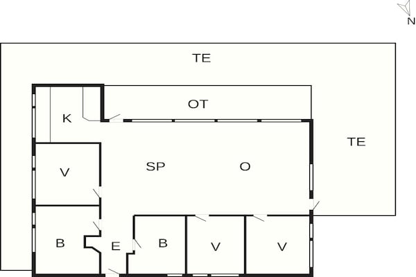 Foto van 4 sterren vakantie huis in Skibby - Vakantiehuis in Skibby - FloorPlan