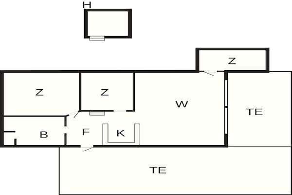 Foto van 4 sterren vakantie huis in Grenaa - Vakantiehuis in Grenaa - FloorPlan