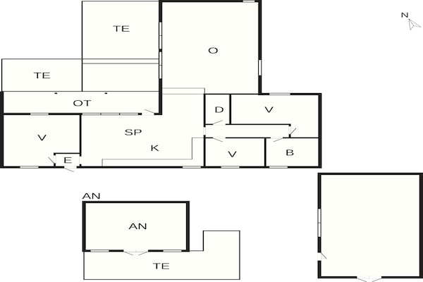 Foto van 8 Personen vakantie huis in Vejby - Vakantiehuis in Vejby - FloorPlan