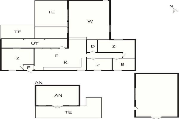 Foto van 8 Personen vakantie huis in Vejby - Vakantiehuis in Vejby - FloorPlan
