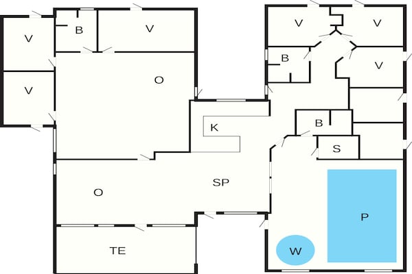 Foto van 5 sterren vakantie huis in Glesborg - Vakantiehuis in Glesborg - FloorPlan