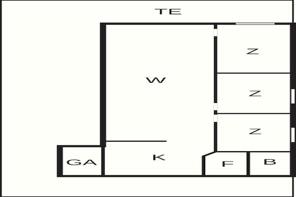 Foto van 4 sterren vakantie huis in Ansager - Vakantiehuis in Ansager - FloorPlan