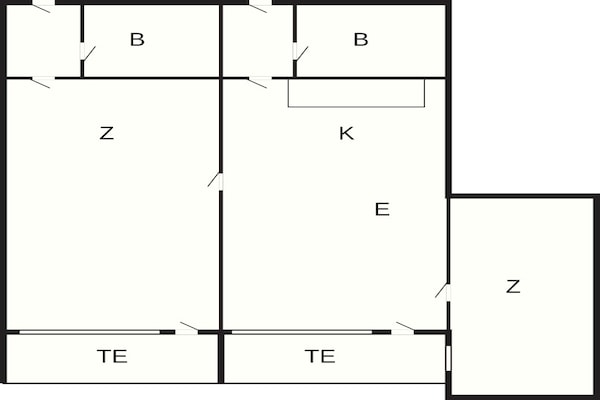 Foto van 6 persoons vakantieparkhuis in Ulfborg - Vakantiehuis in Ulfborg - FloorPlan