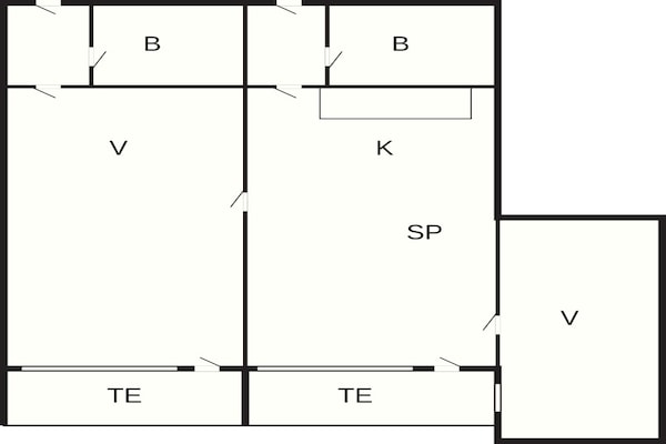 Foto van 6 persoons vakantieparkhuis in Ulfborg - Vakantiehuis in Ulfborg - FloorPlan