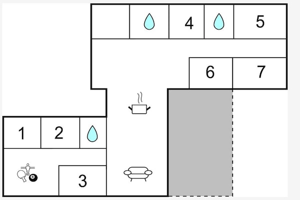 Foto van 5 sterren vakantie huis in Fårvang - Vakantiehuis in Fårvang - FloorPlan