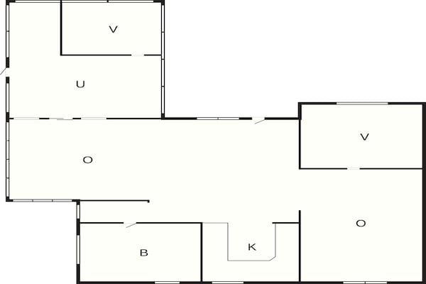 Foto van 6 Personen vakantie huis in Rønde - Vakantiehuis in Rønde - FloorPlan
