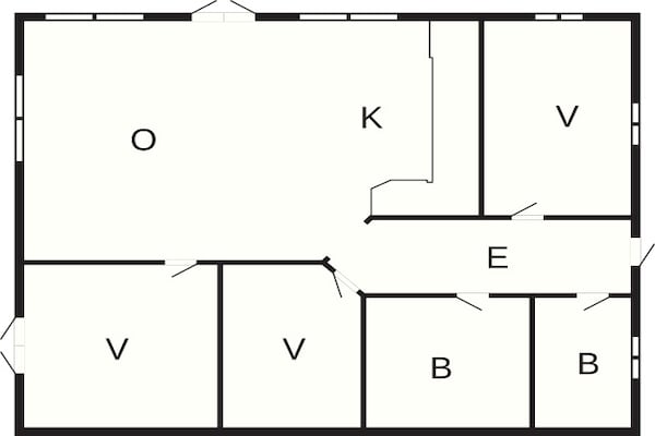Foto van 8 Personen vakantie huis in Stege - Vakantiehuis in Stege - FloorPlan