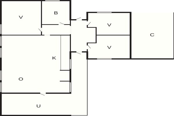 Foto van 6 Personen vakantie huis in Ålbæk - Vakantiehuis in Ålbæk - FloorPlan