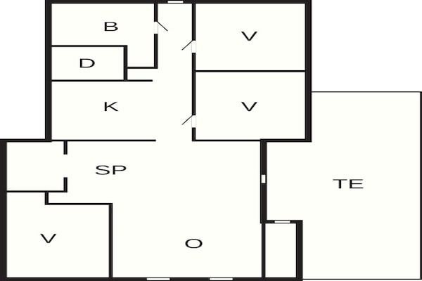 Foto van 4 sterren vakantie huis in Stubbekøbing - Vakantiehuis in Stubbekøbing - FloorPlan