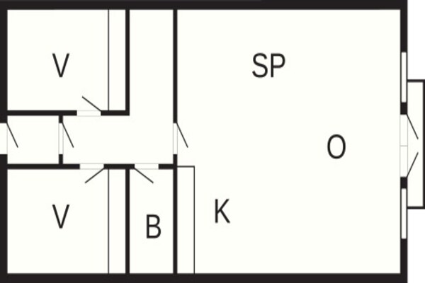 Foto van 6 persoons vakantieparkhuis in Blokhus - Vakantiehuis in Blokhus - FloorPlan
