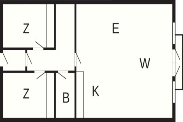 Foto van 6 persoons vakantieparkhuis in Blokhus - Vakantiehuis in Blokhus - FloorPlan