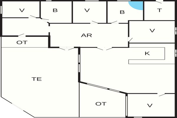 Foto van 5 sterren vakantie huis in Ansager - Vakantiehuis in Ansager - FloorPlan