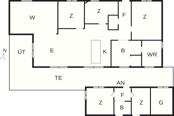 Foto van 5 sterren vakantie huis in Hals - Vakantiehuis in Hals - FloorPlan