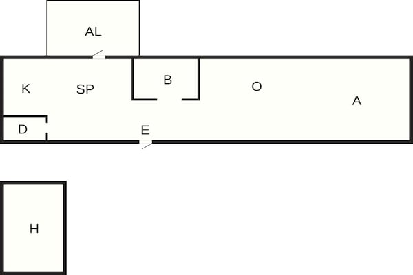 Foto van 6 Personen vakantie huis in ROCKNEBY - Vakantiehuis in ROCKNEBY - FloorPlan