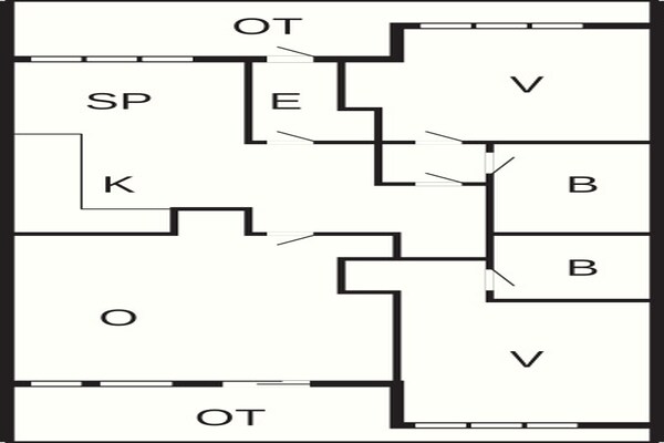 Foto van 6 persoons vakantieparkhuis in Sæby - Vakantiehuis in Sæby - FloorPlan