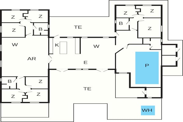 Foto van 5 sterren vakantie huis in Idestrup - Vakantiehuis in Idestrup - FloorPlan
