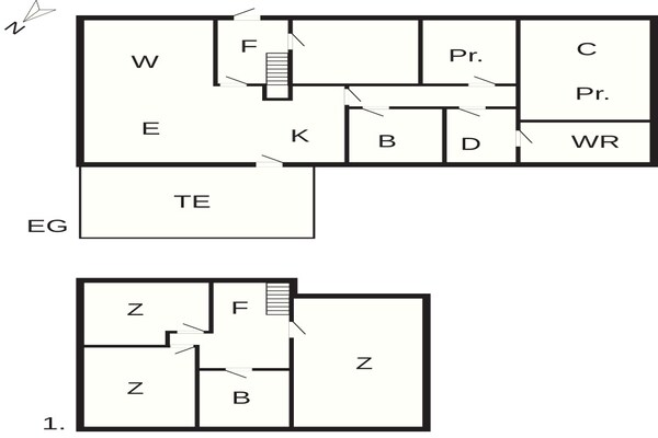 Foto van 6 Personen vakantie huis in Søby Ærø - Vakantiehuis in Søby Ærø - FloorPlan