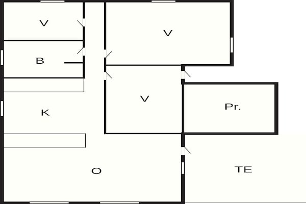 Foto van 6 Personen vakantie huis in Fanø - Vakantiehuis in Fanø - FloorPlan