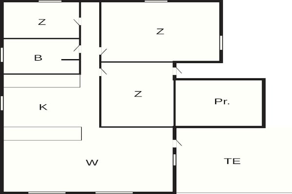 Foto van 6 Personen vakantie huis in Fanø - Vakantiehuis in Fanø - FloorPlan