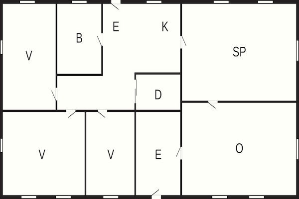 Foto van 6 Personen vakantie huis in Odder - Vakantiehuis in Odder - FloorPlan
