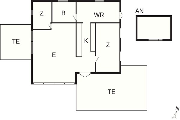 Foto van 4 sterren vakantie huis in Gilleleje - Vakantiehuis in Gilleleje - FloorPlan