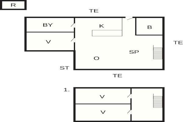 Foto van 4 sterren vakantie huis in Haderslev - Vakantiehuis in Haderslev - FloorPlan