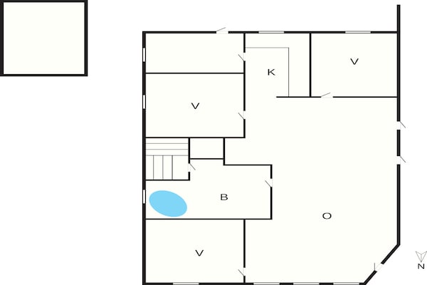 Foto van 6 Personen vakantie huis in Nørre Nebel - Vakantiehuis in Nørre Nebel - FloorPlan