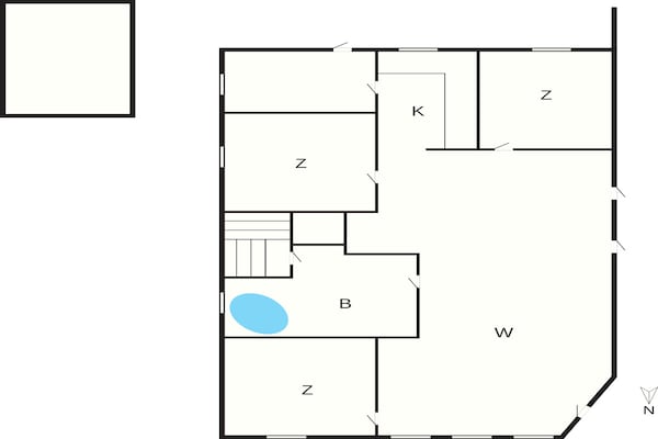 Foto van 6 Personen vakantie huis in Nørre Nebel - Vakantiehuis in Nørre Nebel - FloorPlan