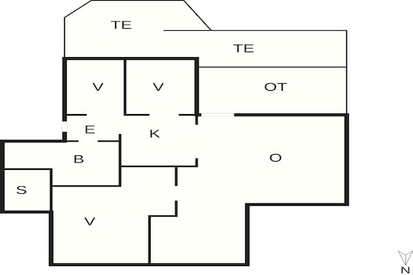 Foto van 6 Personen vakantie huis in Sæby - Vakantiehuis in Sæby - FloorPlan