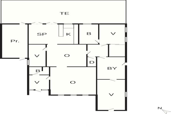 Foto van 4 sterren vakantie huis in Væggerløse - Vakantiehuis in Væggerløse - FloorPlan