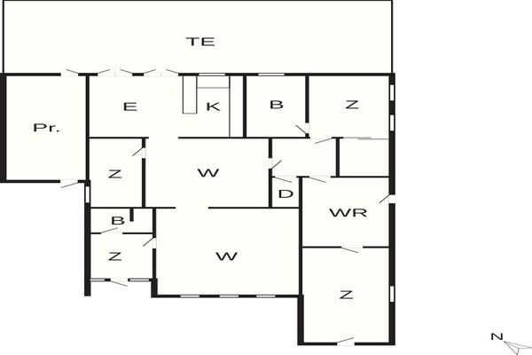 Foto van 4 sterren vakantie huis in Væggerløse - Vakantiehuis in Væggerløse - FloorPlan