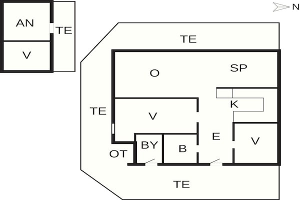 Foto van 7 Personen vakantie huis in Hals - Vakantiehuis in Hals - FloorPlan
