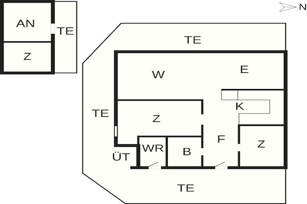 Foto van 7 Personen vakantie huis in Hals - Vakantiehuis in Hals - FloorPlan