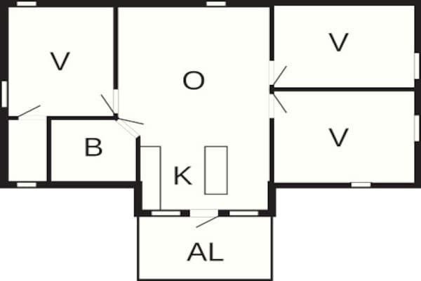 Foto van 6 persoons vakantie huis in kode - Vakantiehuis in kode - FloorPlan