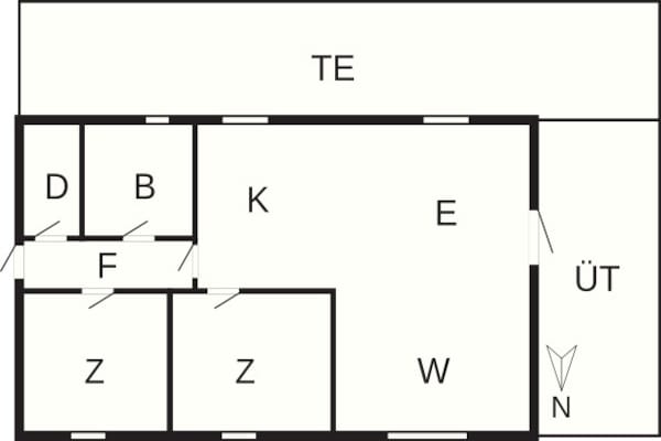 Foto van 6 persoons vakantie huis in Bindslev-By Traum - Vakantiehuis in Bindslev - FloorPlan