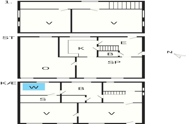 Foto van 10 Personen vakantie huis in Bøvlingbjerg - Vakantiehuis in Bøvlingbjerg - FloorPlan