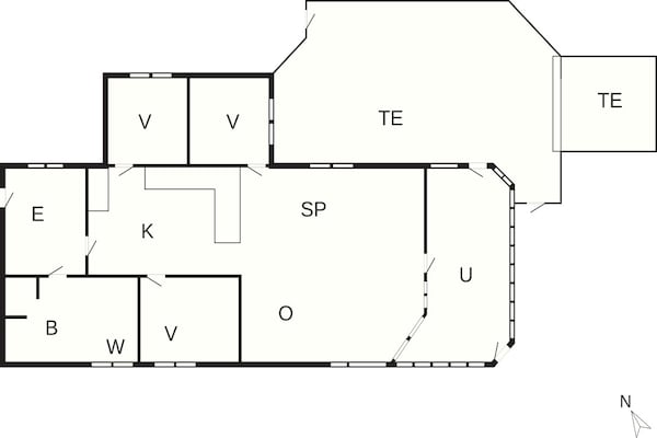 Foto van Vakantiehuis in Haderslev vlakbij een visplek - Vakantiehuis in Haderslev - FloorPlan
